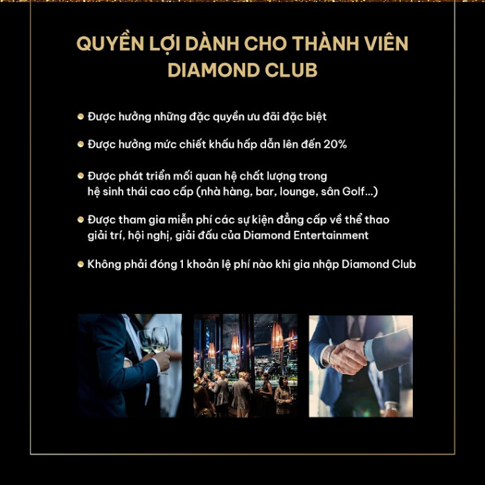 quyền lợi dành cho thành viên diamond club
