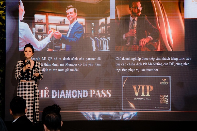 Á hoàng Thanh Tâm - Giám đốc Marketing Diamond Entertainment giới thiệu về Diamond Pass.